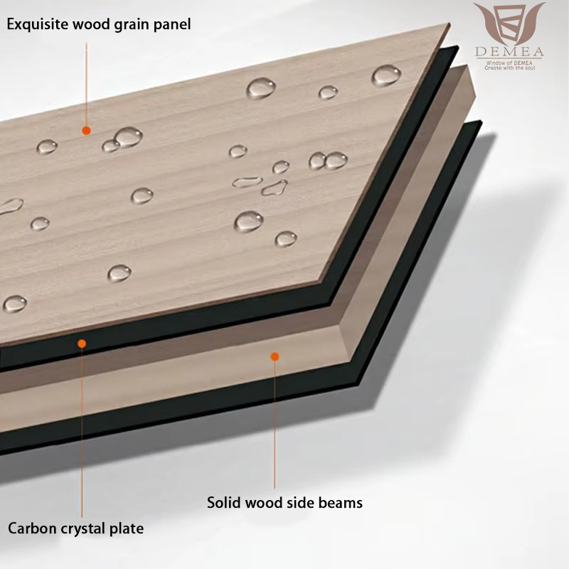 DEMEA China Top Manufacturer High Quality Internal Room Flush Wooden Door Design Bedroom Modern Interior Wooden Door