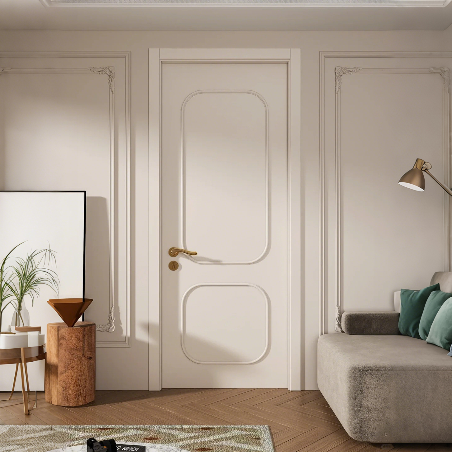 Professional Sound Insulation High Standard Villa Home Theater Interior Door Stainless Steel Wooden Composite Soundproof Doors