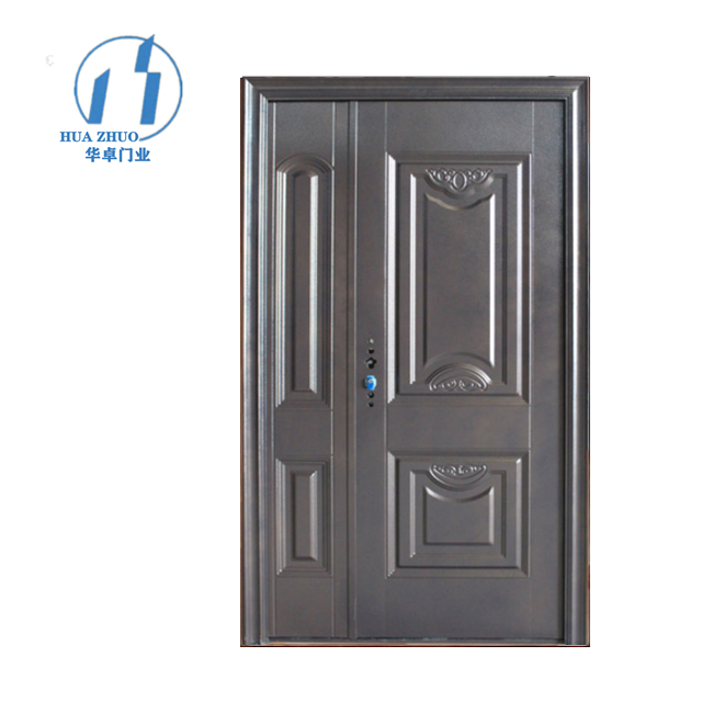 Industrial Steel Security Door-Exterior Bulletproof Anti-Rust Galvanized Door with Ventilation Louver for Nigerian Factories