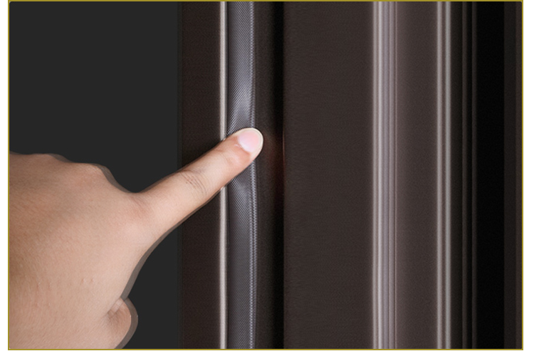 Double-layer PU soundproof sealing strip detail