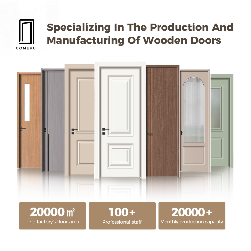 Modern Minimalist Flush Interior Door Sleek Matte Lacquer Wooden Door Soundproof Solid Core Internal Door For Modern Apartment