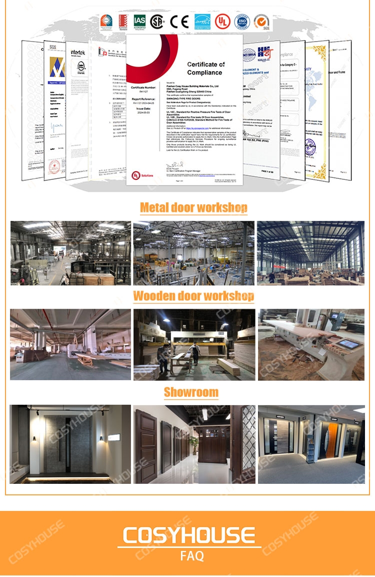 Steel Security Main Entrance Door Fireproof Waterproof Bulletproof Armored Door for Residential House Exterior Hotel Hall