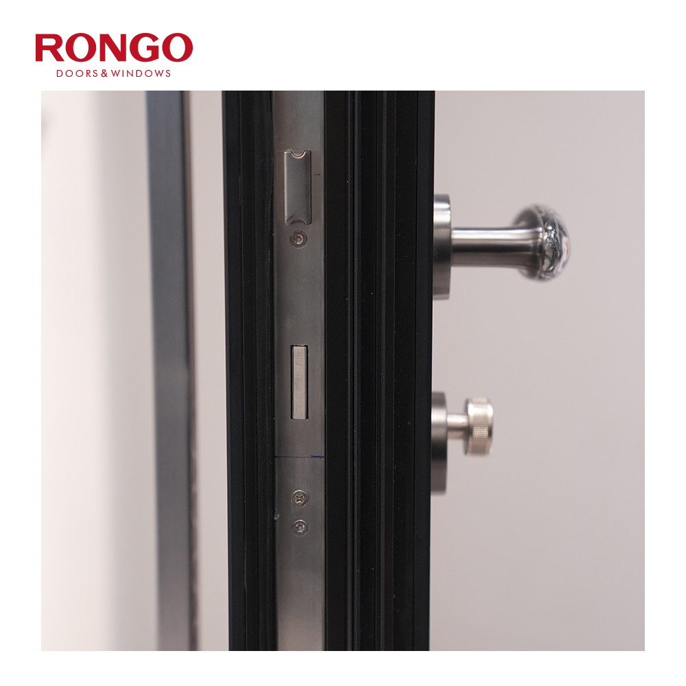 Aluminum Armored Exterior Entry Door with Fire Prevention for Bedroom and Kitchen Use