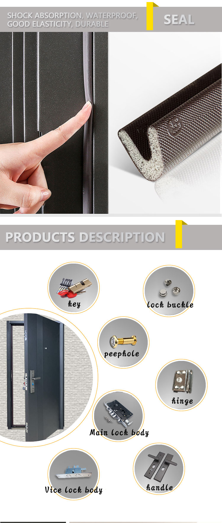 PPD Zinc Alloy Luxury Exterior Entrance Tank Door 3D Facade Heavy Duty Security Door for Apartment and Vila