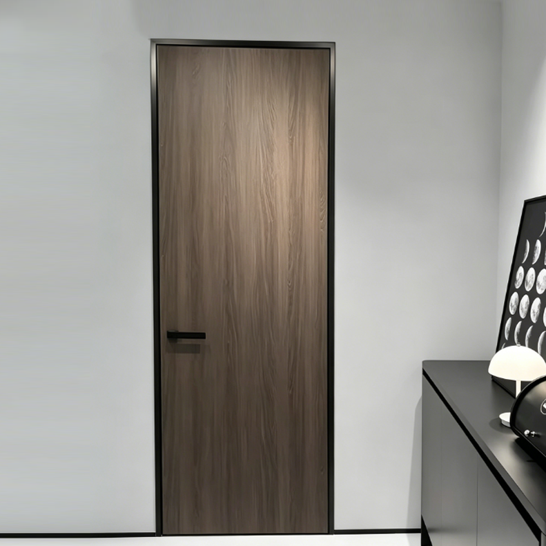Modern Solid Wood Indoor Flat Door With Sound Insulation And Finished Surface For Apartment Bedroom Living Room And Hotel Use