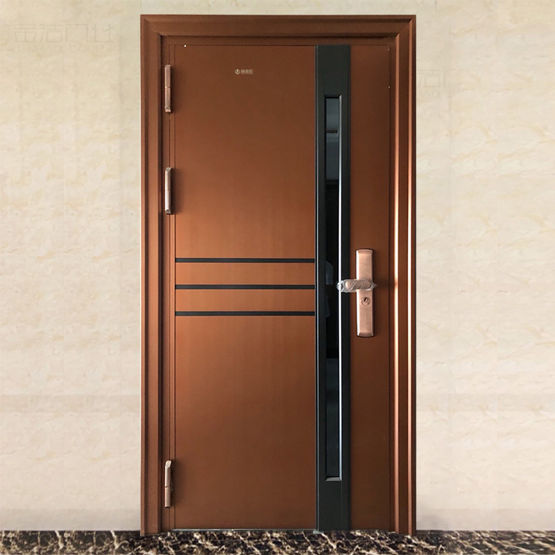 Hihaus New Modern Metal Flat Turkish Bullet Proof Exterior Security Steel Doors