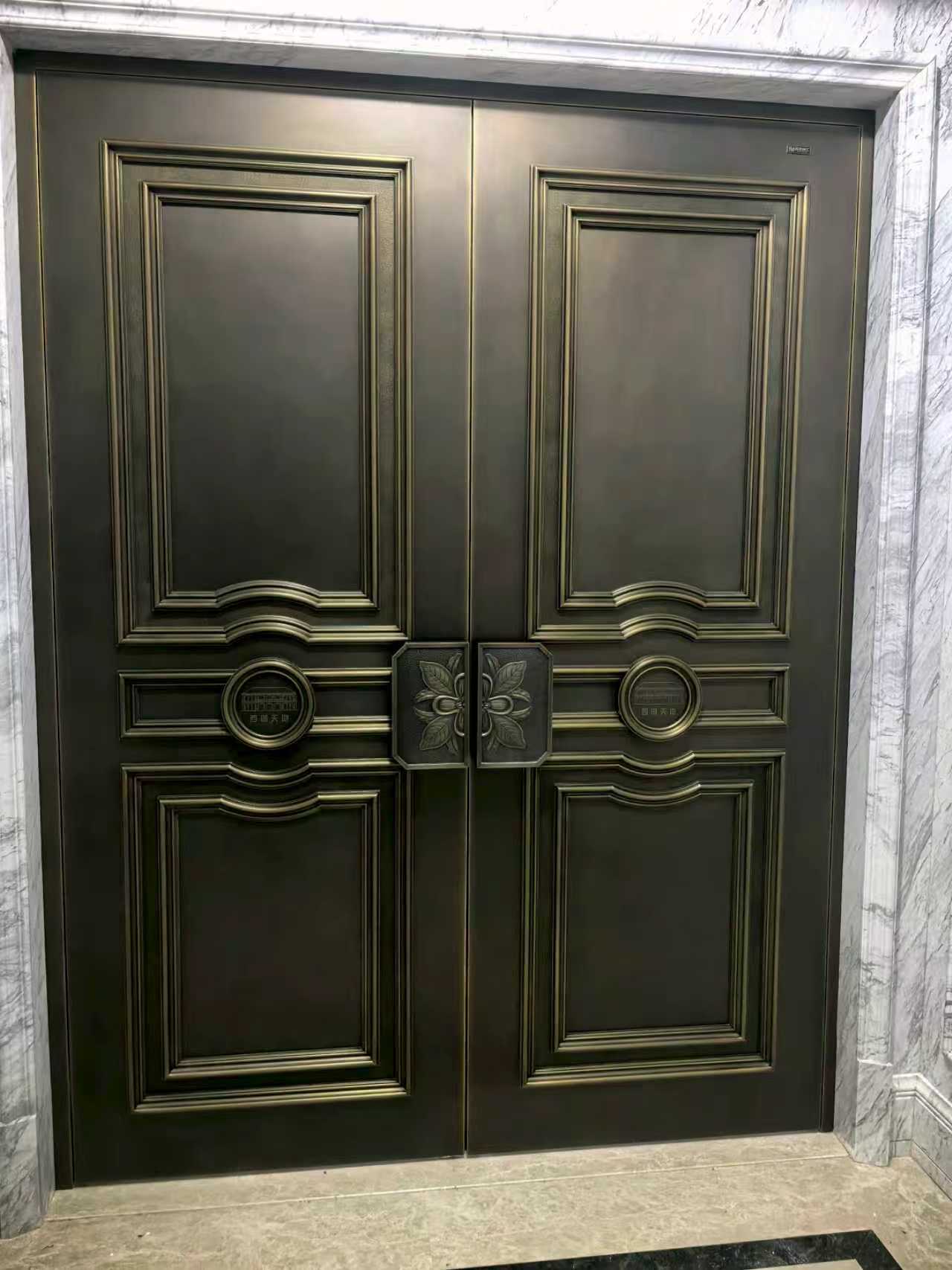 Special Offer Shockproof Copper Bulletproof Door Security Front Entry Doors Building Entrance Door