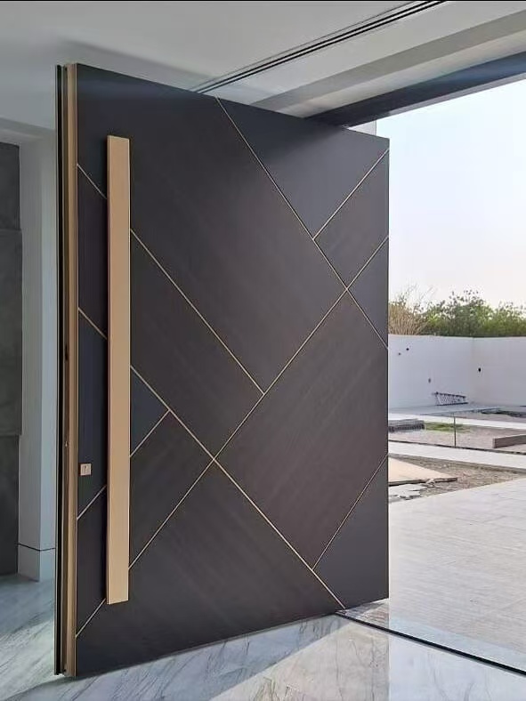 OEM/ODM Aluminum Waterproof Fireproof Anti Theft Villa Exterior Large Security Door Armored Doors for Houses