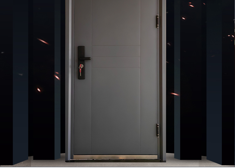 Escape Eco-Friendly Modern Armored Steel Fire-Rated Anti-Theft Exterior Door Manual 1 Year Warranty