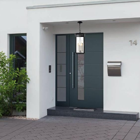 Escape Eco-Friendly Modern Armored Steel Fire-Rated Anti-Theft Exterior Door Manual 1 Year Warranty Zhong Kui ZK-S277