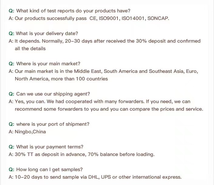 FAQ Overview
