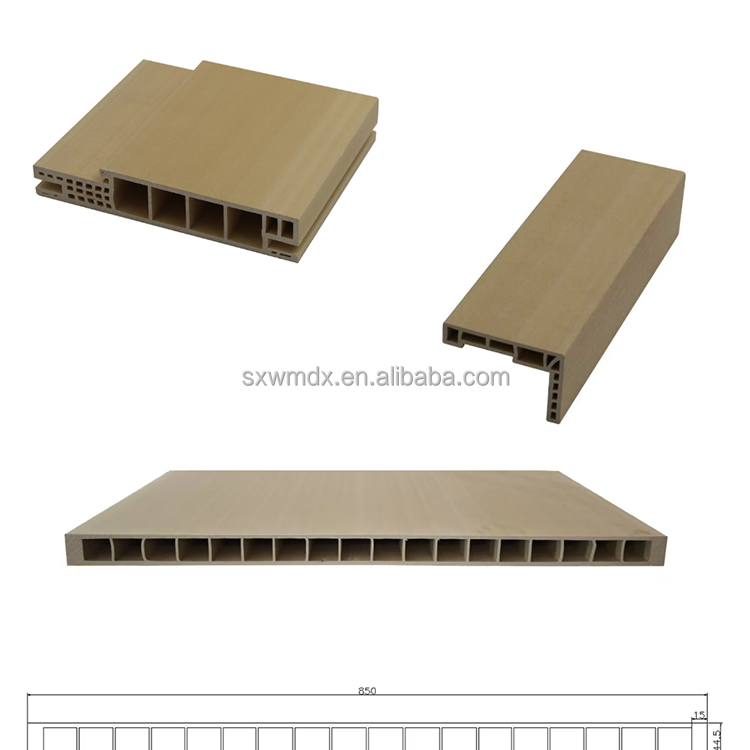 Wholesale ISO9001 CE Certified Matt White PVC Veneer 100% WPC Bedroom Doors Wooden WPC Door for Apartment &amp; Warehouse Use