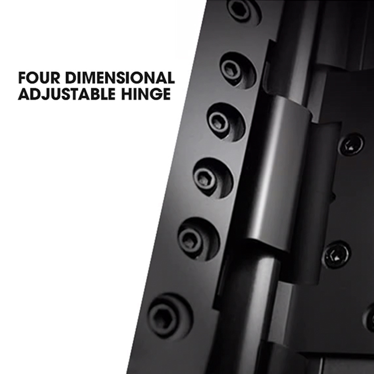 OPUOMEN Modern Armored Aluminum Pivot Exterior Security Entry Doors with Fire Prevention for Villa &amp; Bedroom (Customized Size)
