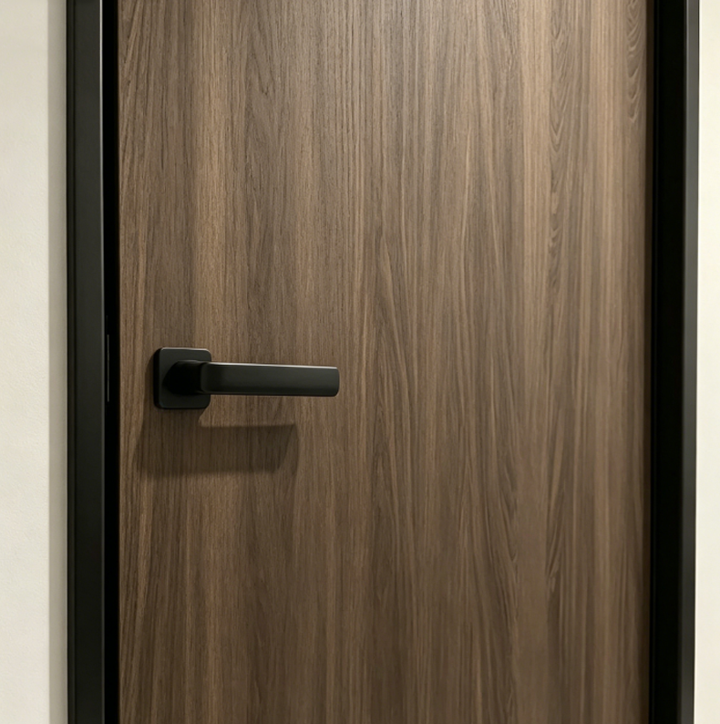 Modern Solid Wood Indoor Flat Door With Sound Insulation And Finished Surface For Apartment Bedroom Living Room And Hotel Use