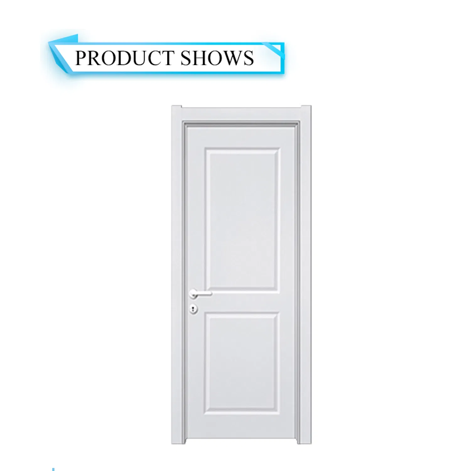 White Doors Entry Security Door WPC Door Waterproof Fireproof for Bathroom