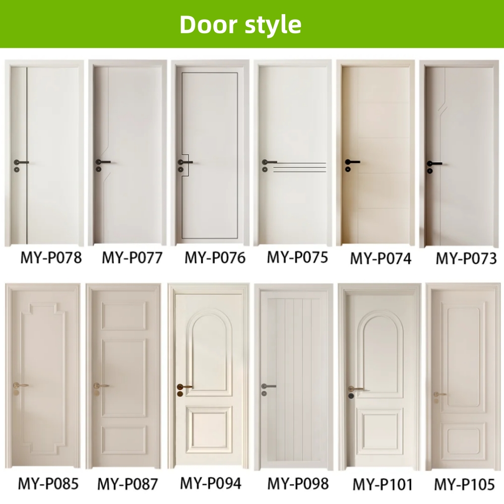 Oak Solid Wood Doors With Soundproof Core, Hinged Prehung Doors For US High-End Residential Developers