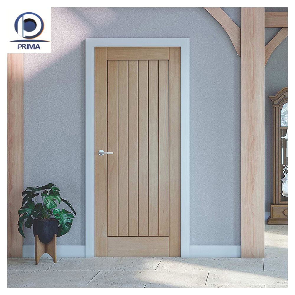 Modern Soundproof Flush Finished Engineered Solid Core Apartment Bedroom Interior Custom Wooden Doors