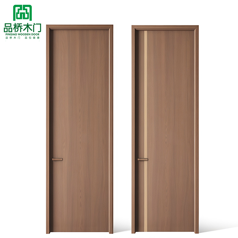 Factory Customization PVC Wooden Door Waterproof Soundproof House Doors Interior Room Doors For A House Slab