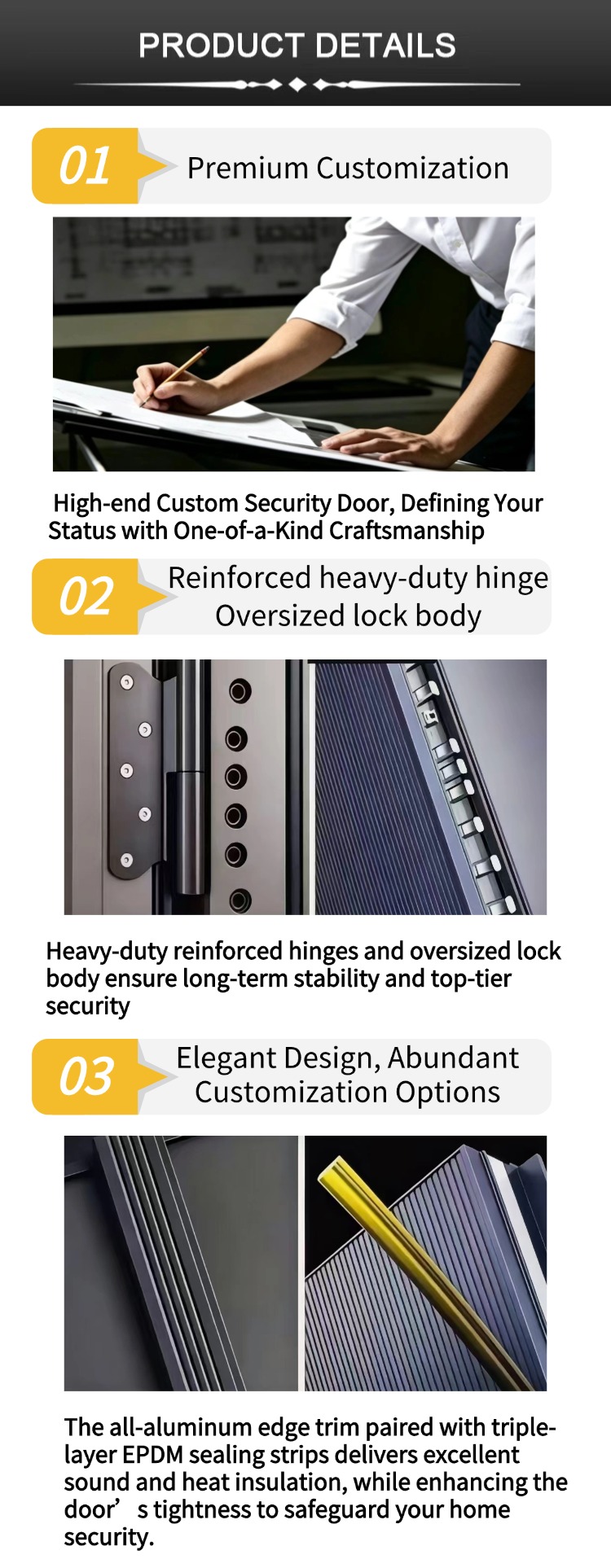 Explosion-proof door detail