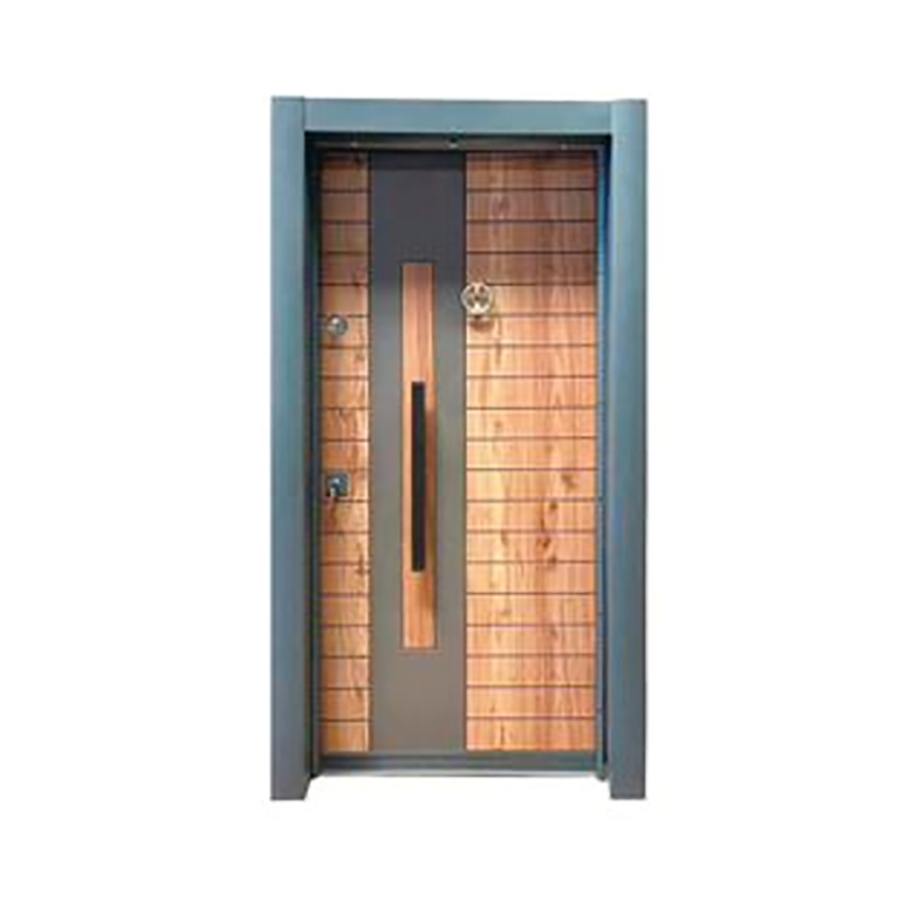 Modern Armored Steel Waterproof Entry Door Side Opening Finished Surface 1 Year Warranty SUFO Brand Commercial Outdoor