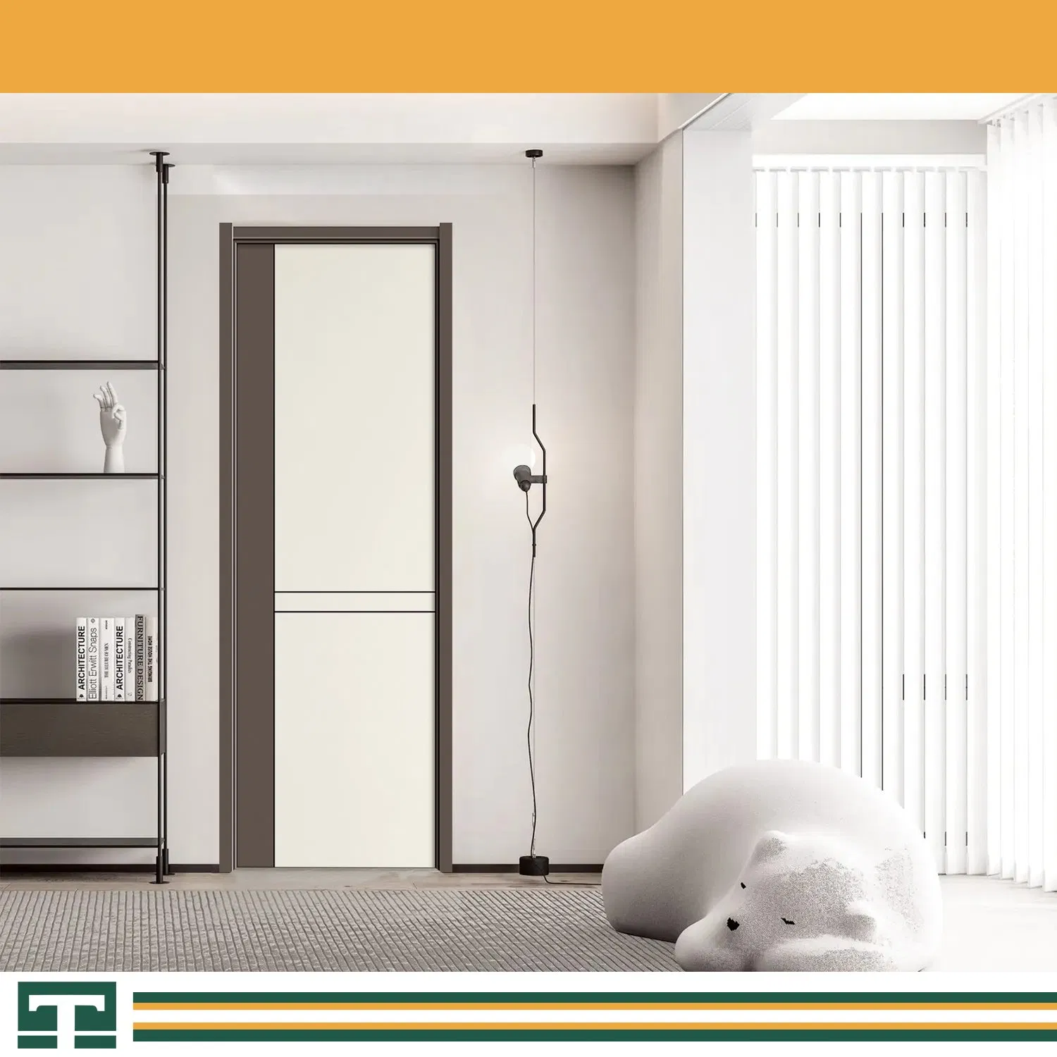Factory Direct Sales High Quality Customized Wooden Solid Waterproof Door Fireproof Interior Hotel Bedroom Kitchen Bathroom Hotel PVC WPC Door Various Colors