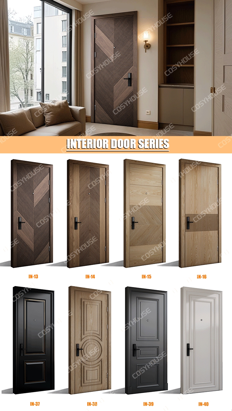 Steel Security Main Entrance Door Fireproof Waterproof Bulletproof Armored Door for Residential House Exterior Hotel Hall