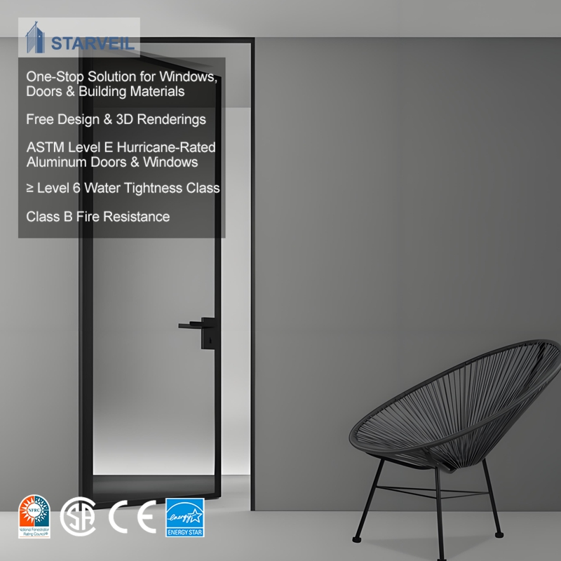 Kuwait Hotel Project Aluminium Doors Soundproof And Glass Entry Supplier House Exterior Hinged Pivot Doors Aluminium
