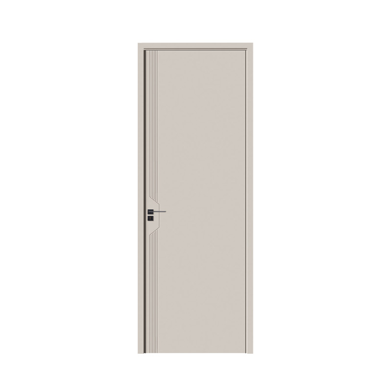 Minimalist Flat Wooden Door Factory Made Modern Interior Swing Door For Bedroom Hotel &amp; Homestay Projects