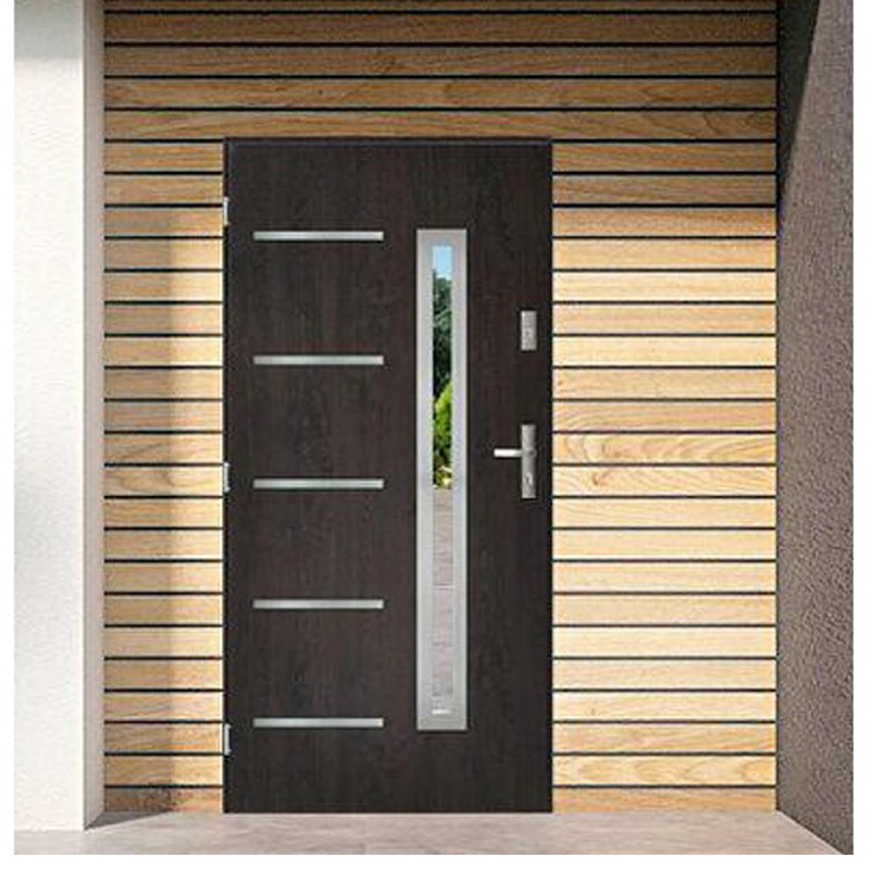 Hihaus New Modern Metal Flat Turkish Bullet Proof Exterior Security Steel Doors