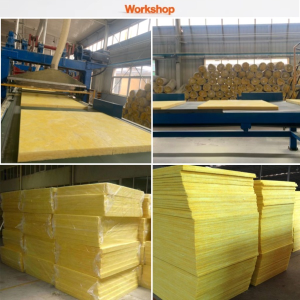 Acoustic Glass Wool Board Modern Design For Ceiling Wall Noise Reduction Studio Room A1 Fireproof Hydrophobic Customizable