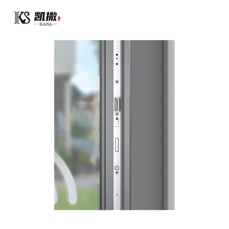 Metal Cast Aluminum Pivot Entrance Door Modern Stainless Steel Front Entry Security Doors For House Exterior
