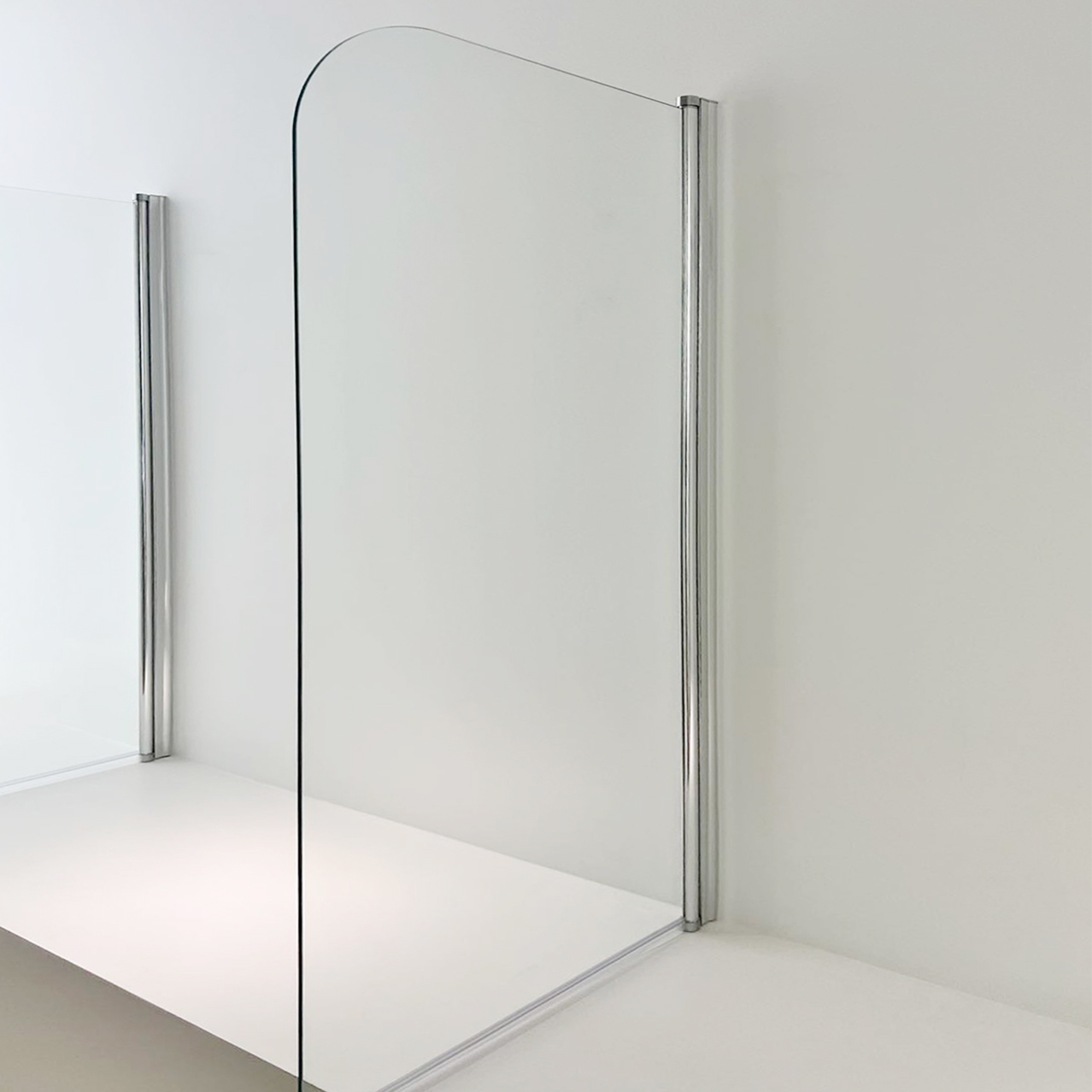 FUSA Shower Partition Bathroom Project Pivot Glass Door Aluminium 6mm Glass 304 Stainless Steel Pivot Commercial Use for Hotel