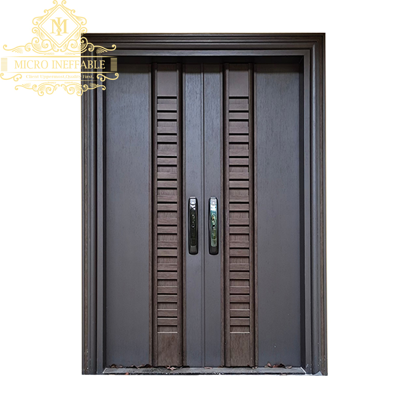 High Quality Main Door Design Front Door for Home Copper Colour Armored Exterior Door