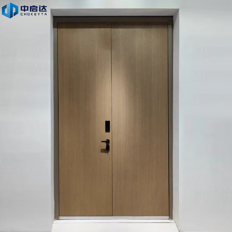 Intelligent Anti-Theft Steel Wood Composite Fireproof Sound Insulation Armored Door for Interior Home Office Bedroom Entry