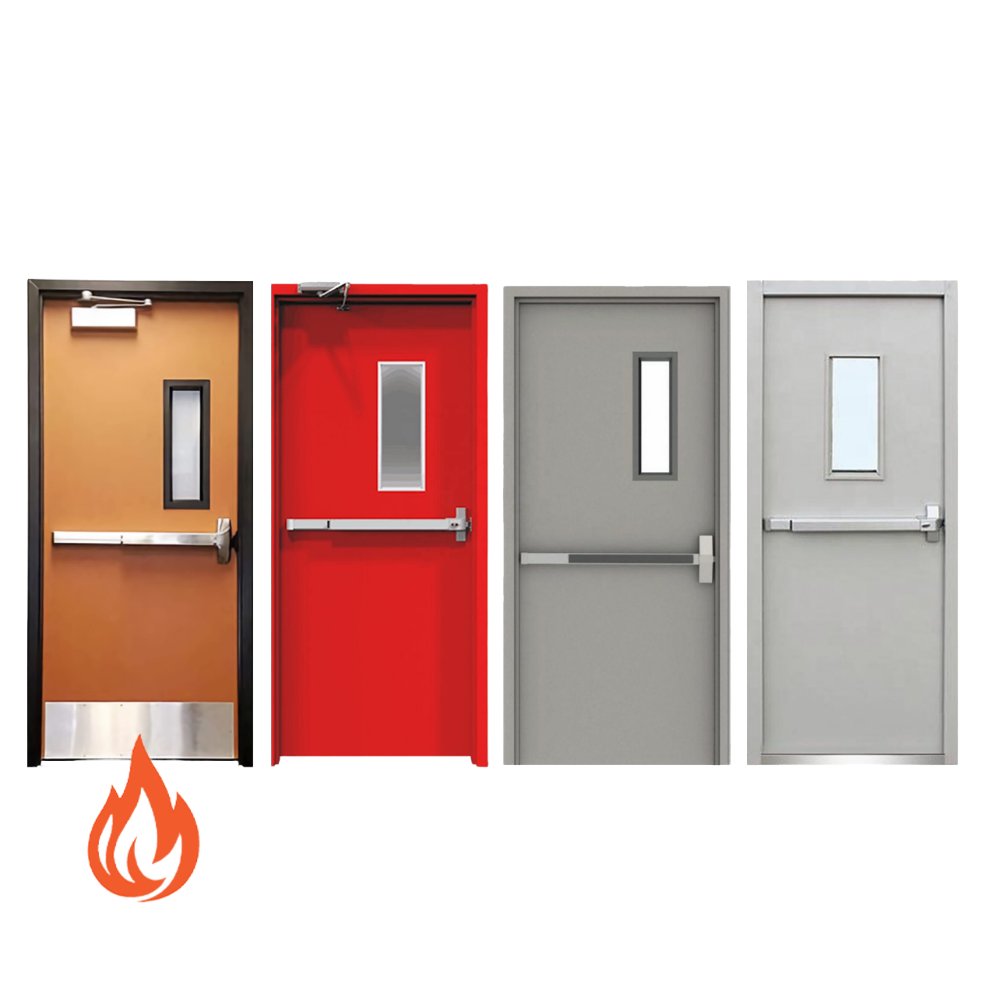 f Steel DoorFireproof Doors Security Steel Fire Door US Standard