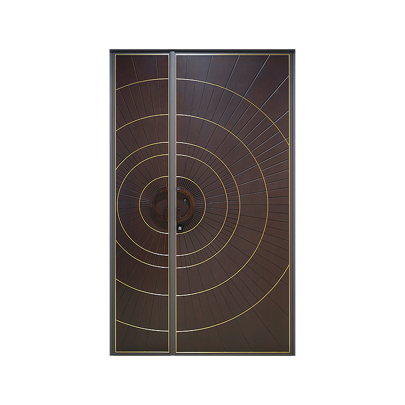 Modern Design Large Front Main Entrance Single Exterior Main Double Entry Aluminium Pivot Front Gate Doors for House