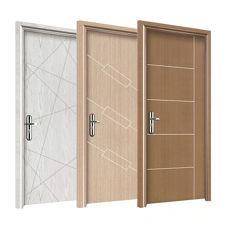 China Foshan Provider Design Bathroom Water Proofing Composite Plastic Wooden WPC Door