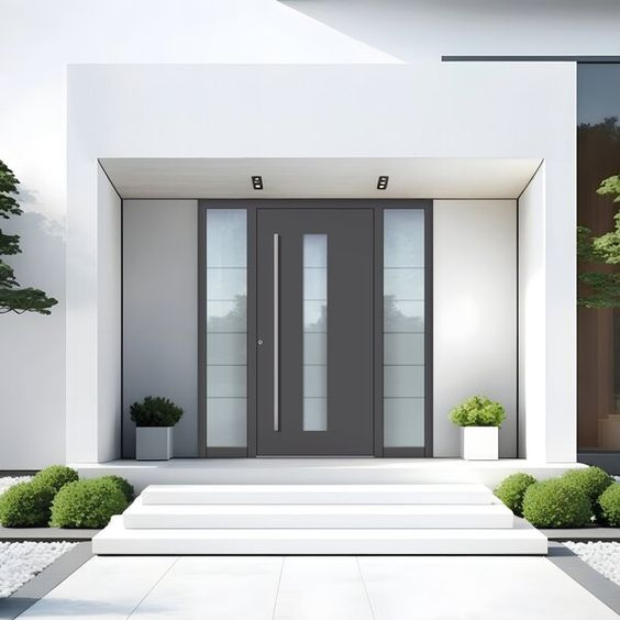 Escape Eco-Friendly Modern Armored Steel Fire-Rated Anti-Theft Exterior Door Manual 1 Year Warranty Zhong Kui ZK-S277