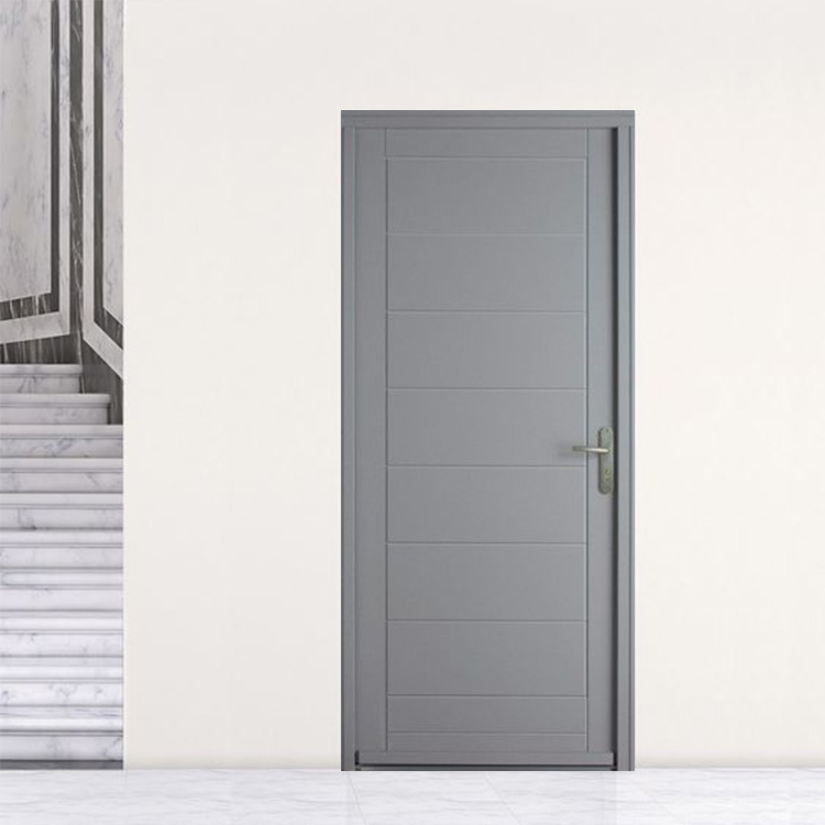 Modern Engineered Veneer Flush Design Wooden Door Installation