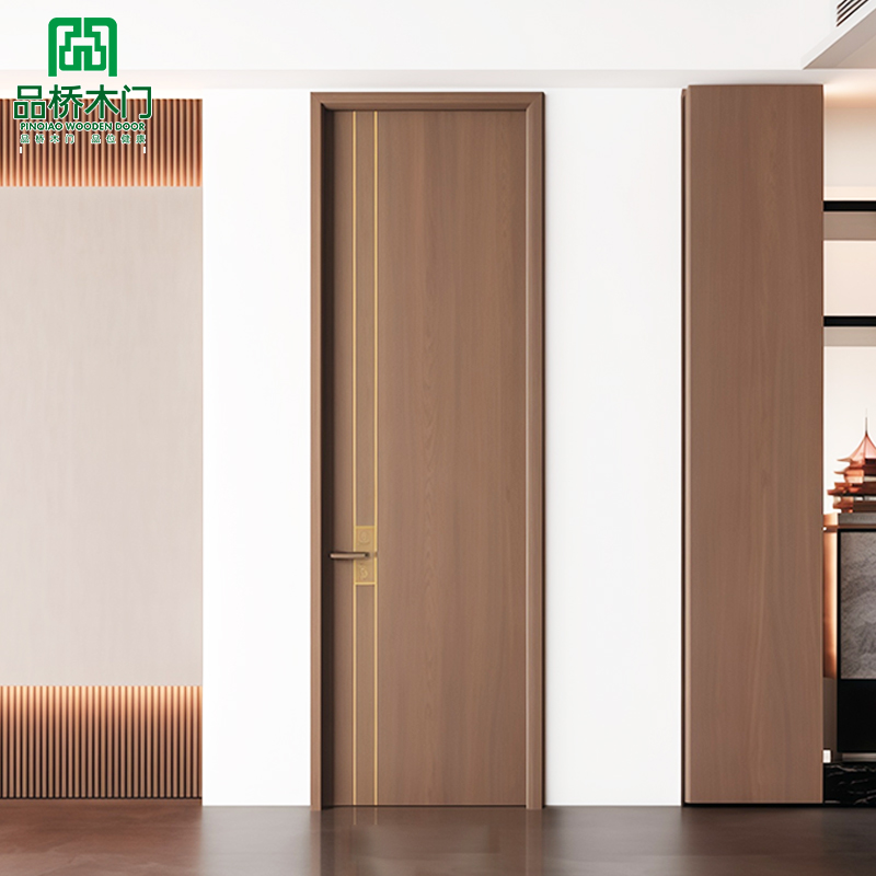 Factory Customization PVC Wooden Door Waterproof Soundproof House Doors Interior Room Doors For A House Slab