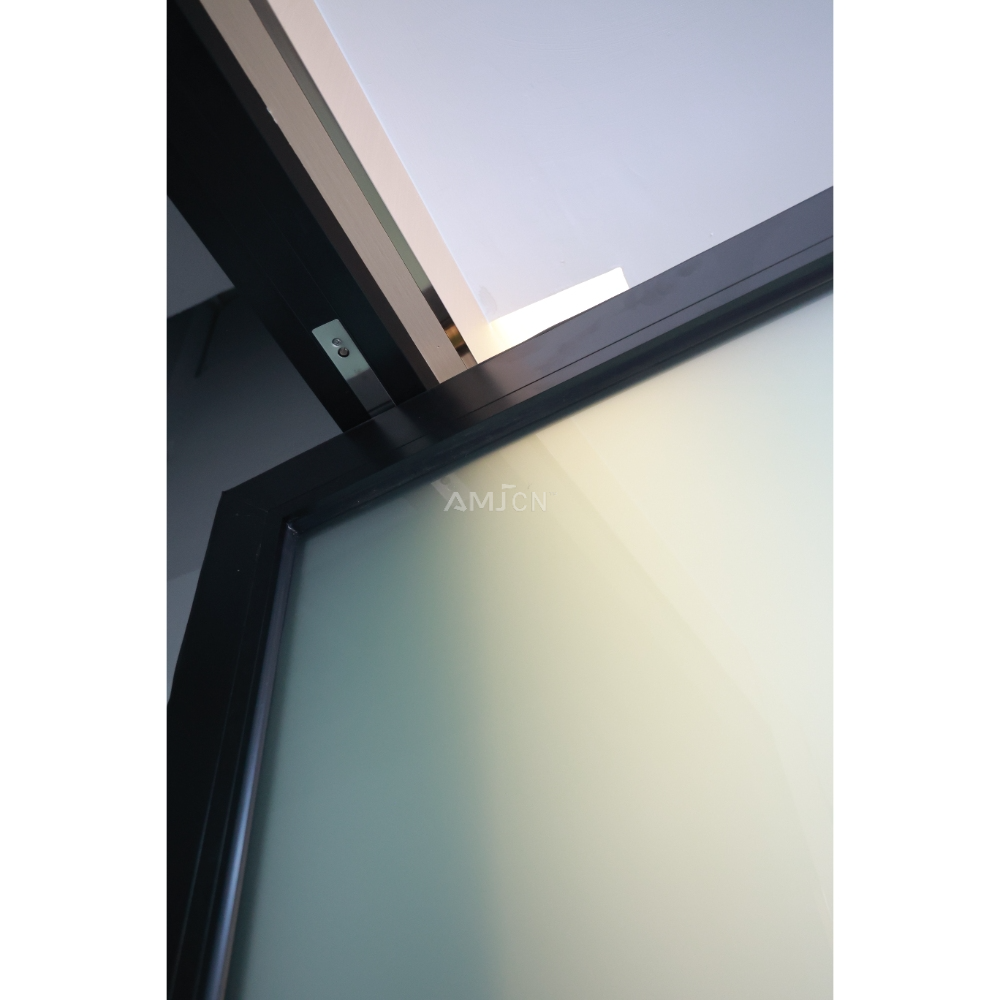 AMJ Commercial Modern Luxury Anti-Theft Glass NFRC Pivot Door with Aluminum Alloy Frame for Modern Commercial Entrances