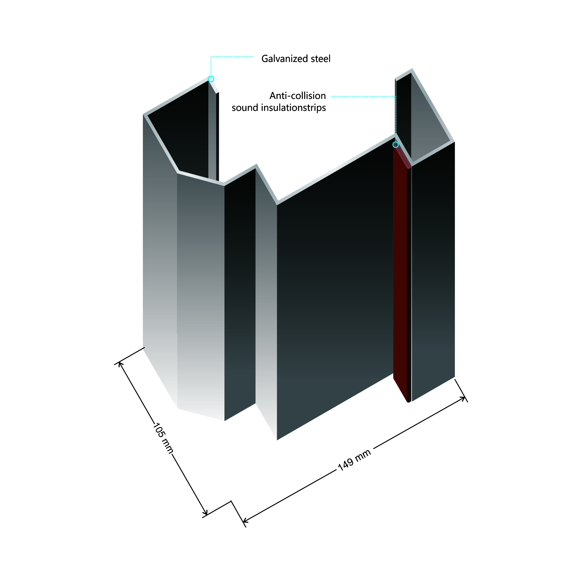 90mm steel door spec 7