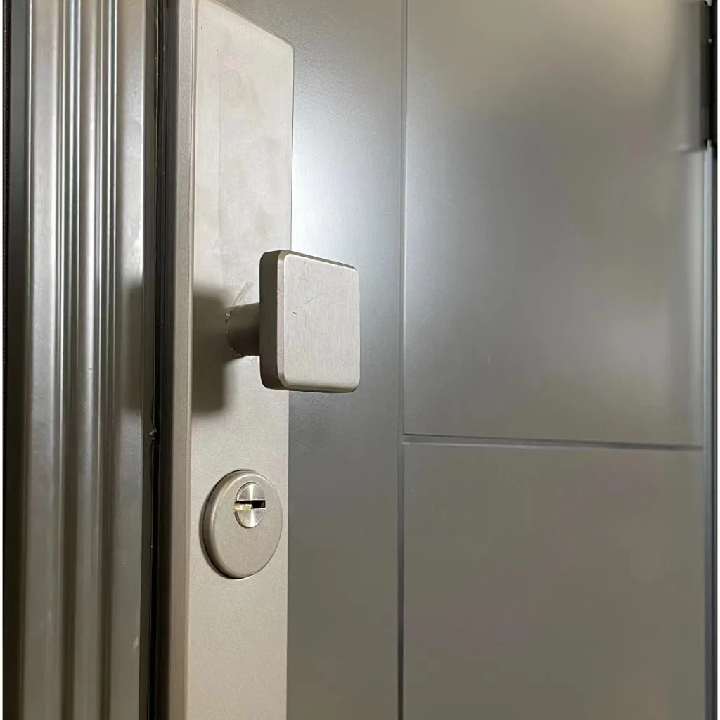 Modern Design Stainless Steel Armored Security Door Front Entry Soundproof for Villas and Hotels Finished Surface From China
