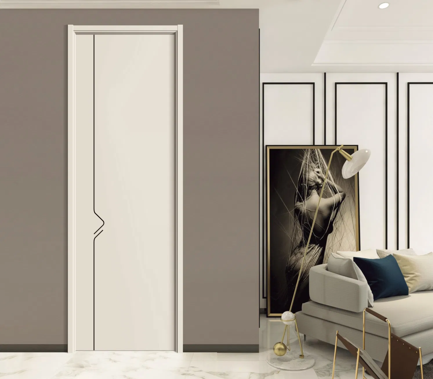 Top 10 Wooden Interior WPC Door Wood PVC Soild Security Room Exterior MDF House Bathroom Soundproof Turkish USA Solid Board Hotel Waterproof Door Price