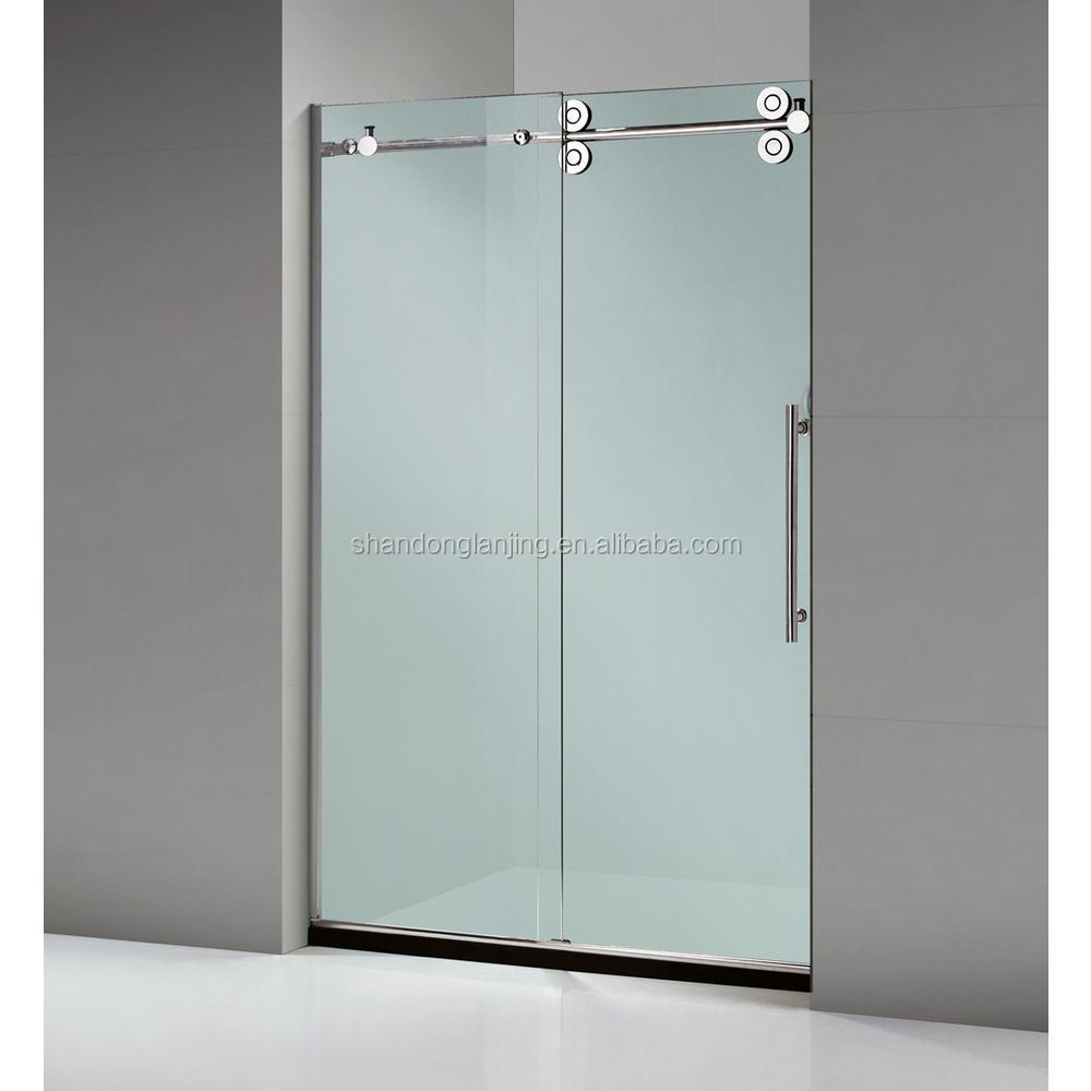 LG Modern Frameless Hinge Tempered Clear Glass Pivot Shower Door for Hotel Interior Shower Rooms with Customized Size