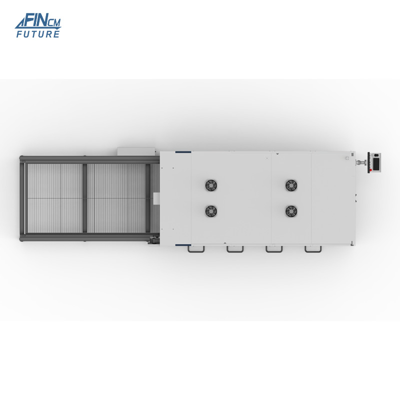 Fin 3kw 6kw 12kw 20kw 30kw 1500mm*3000mm Full Cover Exchange Platform Fibre laser Cutter Equipment for Metal with industrial Chiller