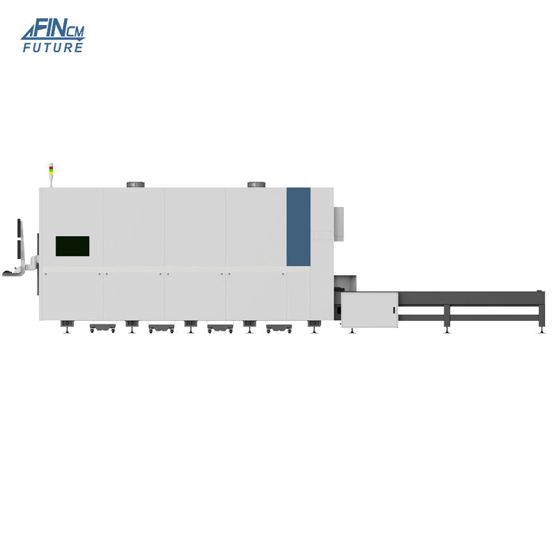 Fin 3kw 6kw 12kw 20kw 30kw 1500mm*3000mm Full Cover Exchange Platform Fibre laser Cutter Equipment for Metal with industrial Chiller