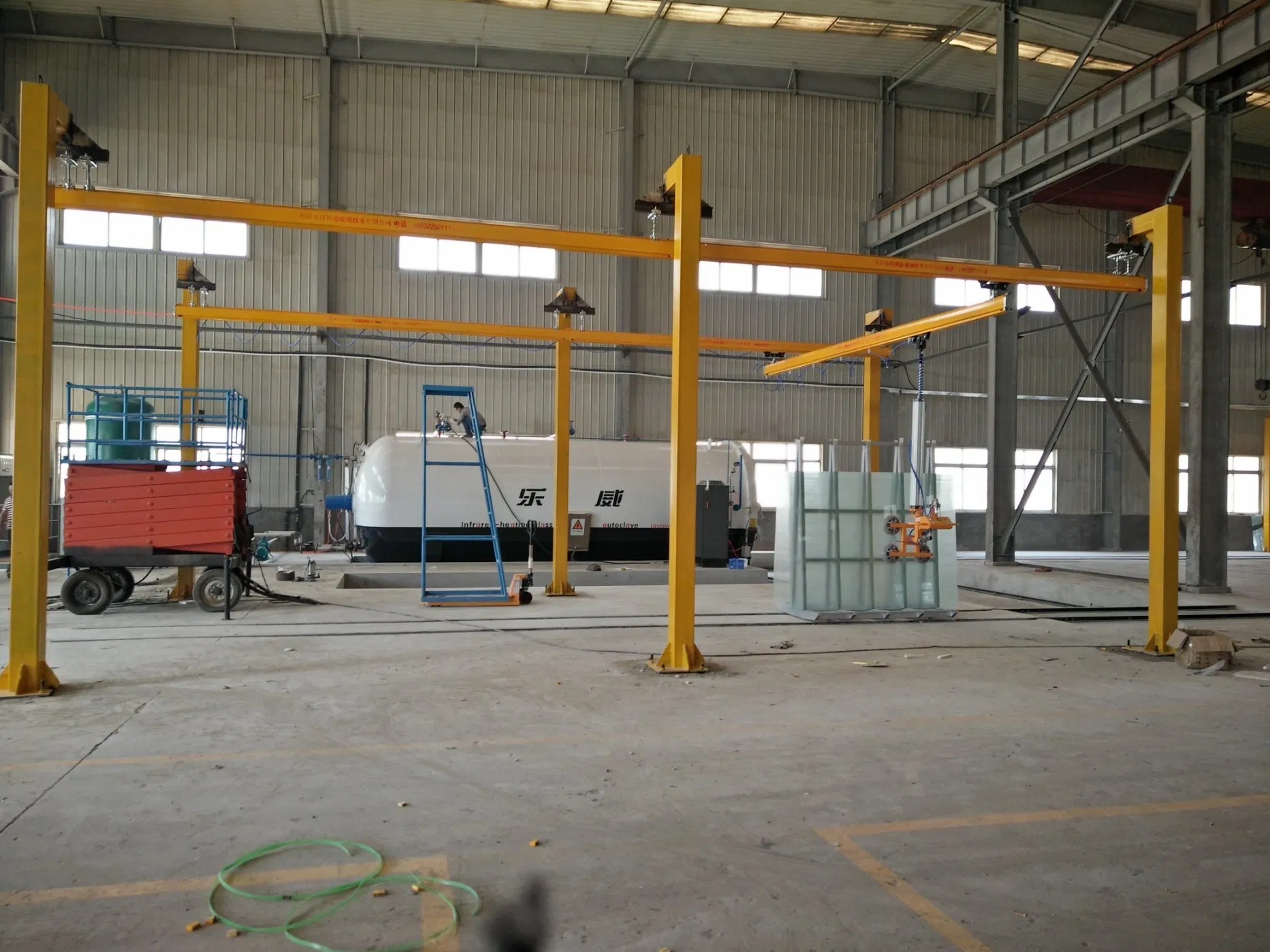 Producation Line Used Porch-Shaped Overhead Vacuum Lifter System