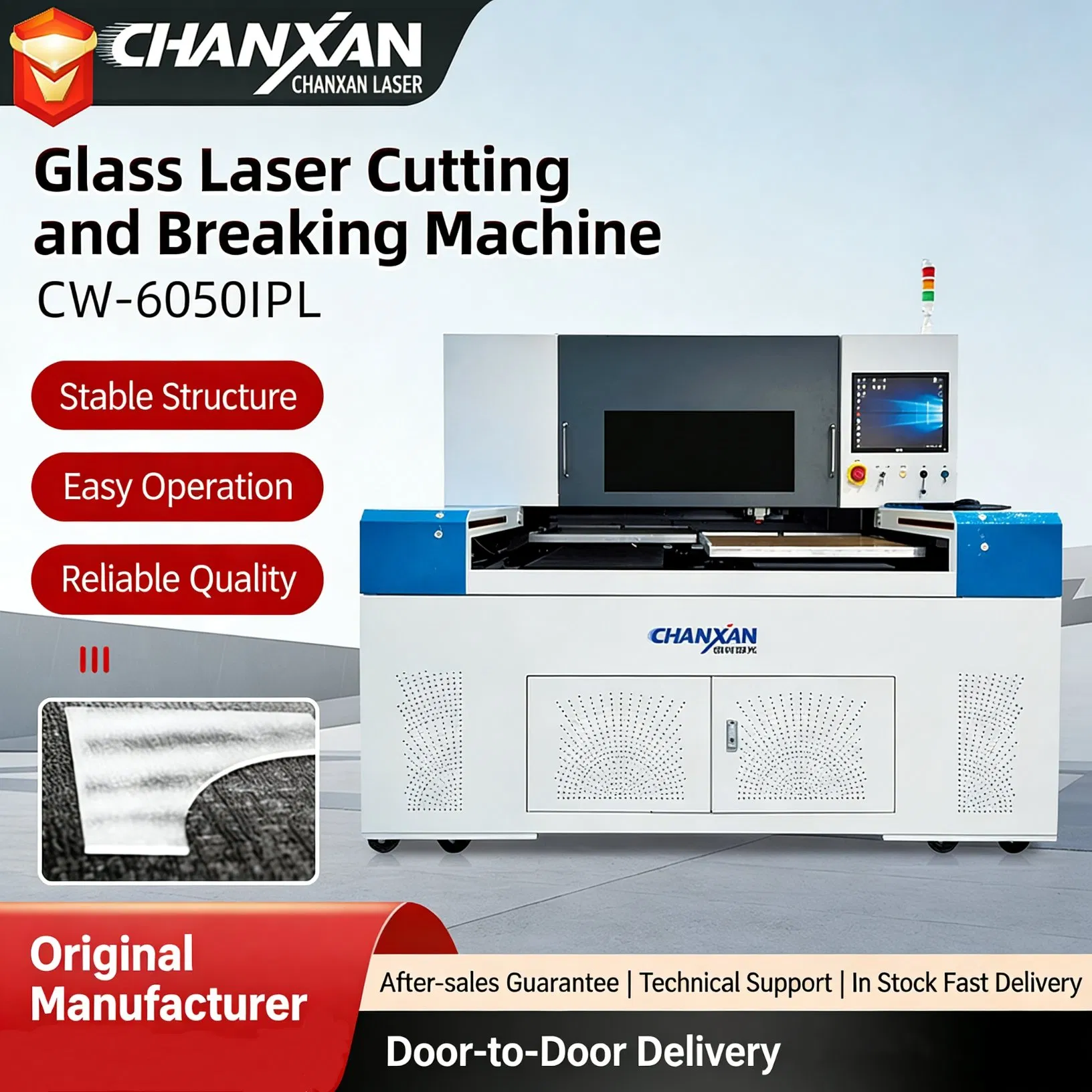 Low Price Glass Laser Cutting/Splitting Integrated Machine for Spare Parts Availability