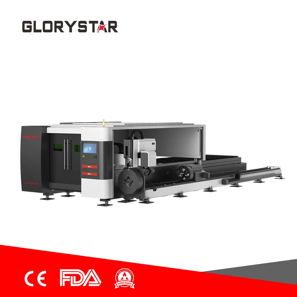 Water Cooling Tube &amp; Sheet Laser Cutting Equipment GS-3015g
